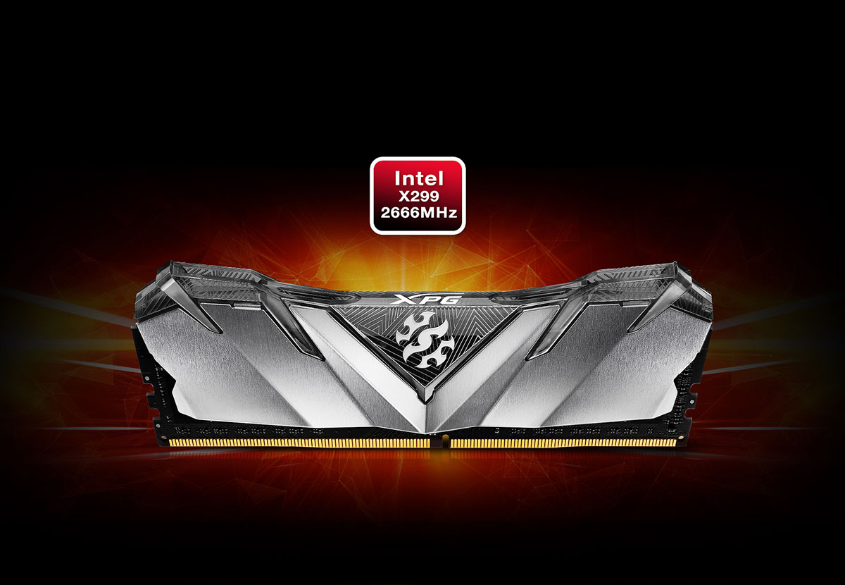 Memoria Ram DDR4 8GB 2666MHz XPG Gammix D30, CL 16-18-18, Intel XMP 2.0, Black
